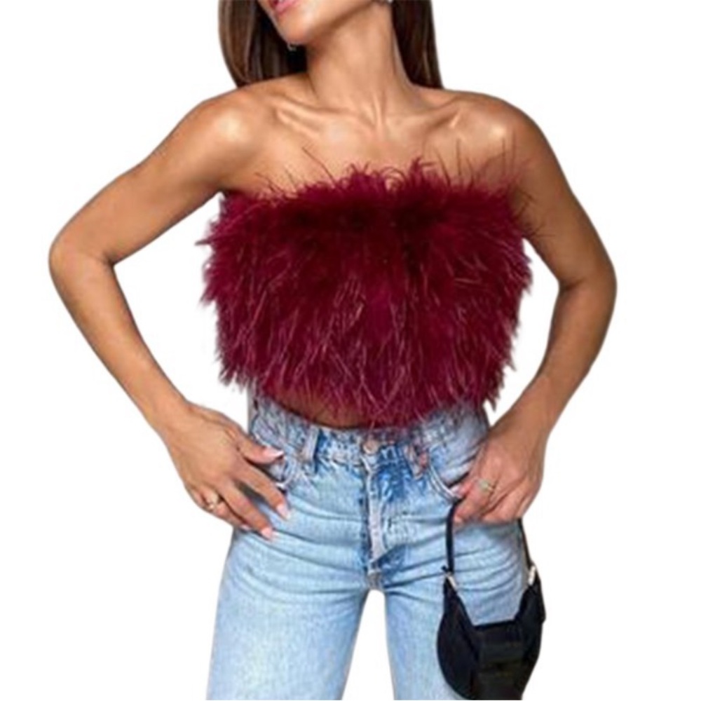 Feather Tube Top